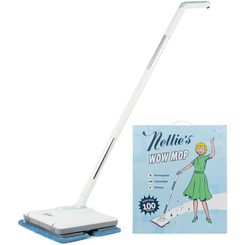 Nellie’s Wow Mop-Cordless Light-Weight and Rechargeable - Stick Mop