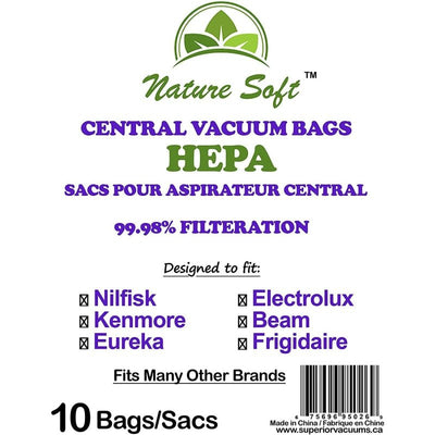Central Vacuum HEPA Bags - 10 Pack - Vacuum Bags