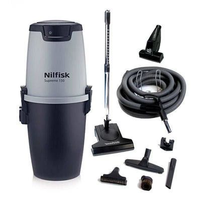 NILFISK SUPREME 150 Central Vacuum Power Unit with TurboCat Kit - Central Vacuum Power Unit with Kit