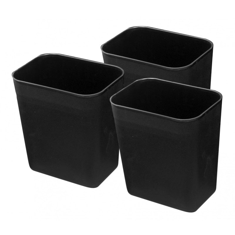 Office Trash Can Bin Wastebasket 2 gal (8L) Pack of 3