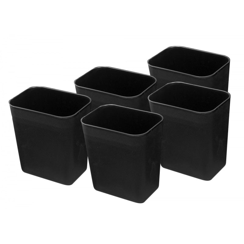 Office Trash Can Bin Wastebasket 2 gal (8L) Pack of 5