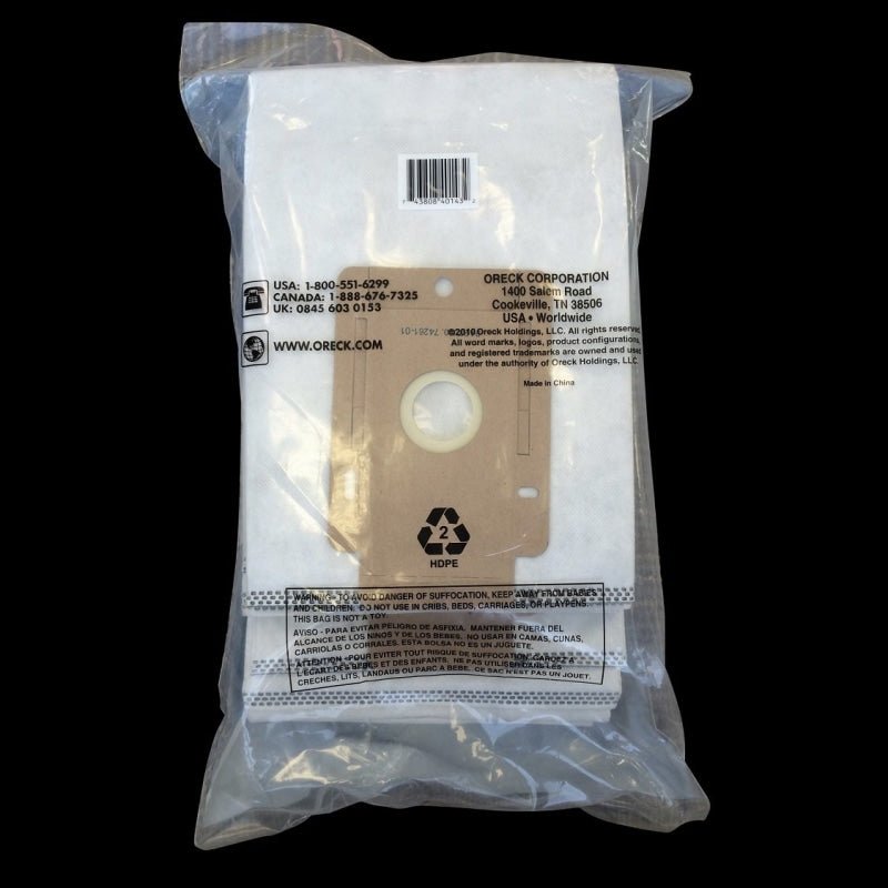 Oreck HEPA Bag Odour Control 8-Pack For Edge 8000 Series OEM