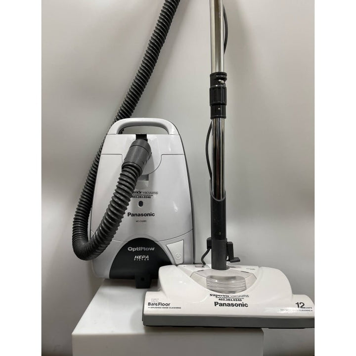 Panasonic Optiflow 12-Amp Canister Vacuum White - Refurbished - Refurbished Product