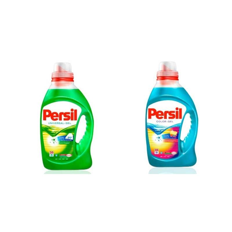 Persil Color And Universal Liquid Gel Laundry Detergent 20 WL / 1.0- 1.46 L (2-Pack)