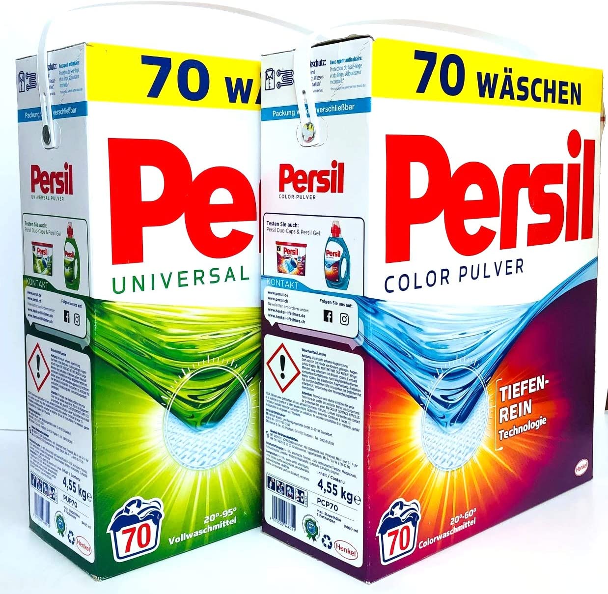 Persil Powder Combo Set Color & Universal (70 WL / 4.55 Kg Each)