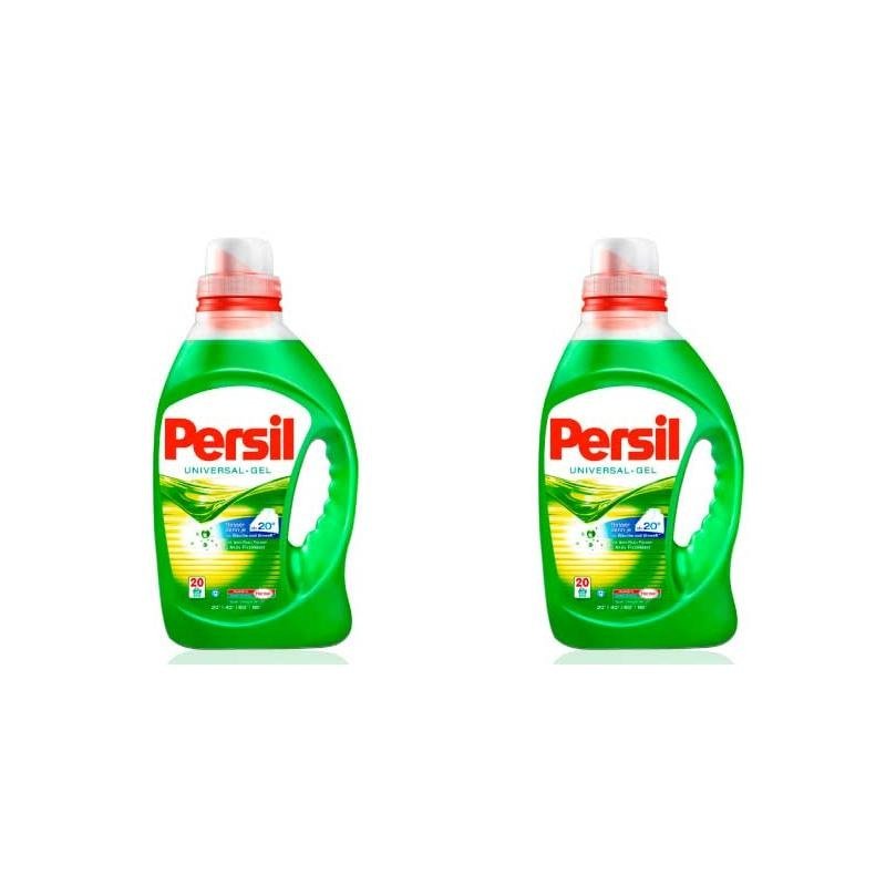 Persil Universal Liquid Gel Laundry Detergent 20 WL / 1.0-1.46L (2-Pack)