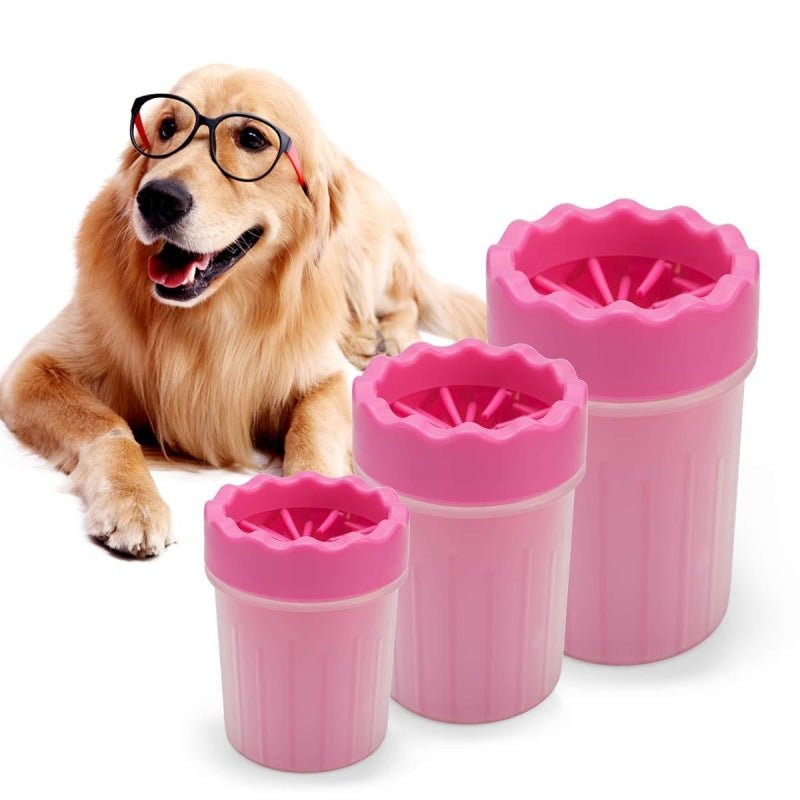 Pink Soft Silicone Dog Paw Cleaner - Small - Pet Products