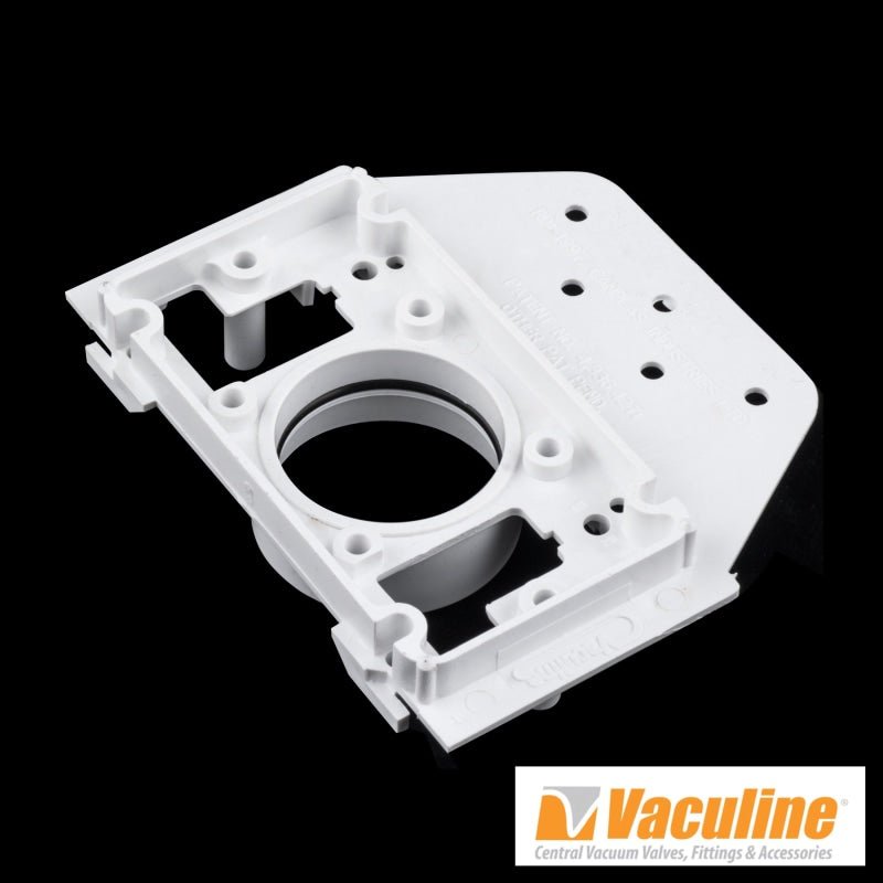 Plastic Central Vacuum Back Plate With Seal And Plaster Guard - Central Vacuum Parts