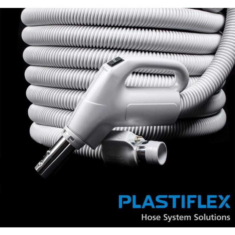 Plastiflex Crushproof Hose Direct Connect W/ Gas Pump Swivel Handle 35’ Light Grey