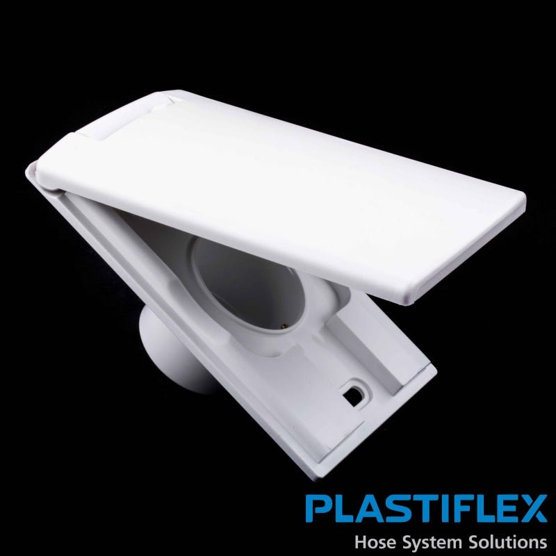Plastiflex Central Vacuum Valve Full Door Designer R-Vex - White 3 X 5 - Central Vacuum Parts