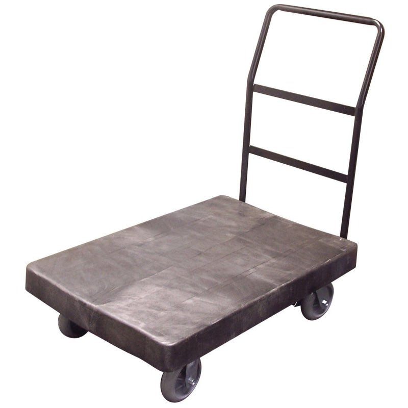 Platform Trolley Metal Handle Dark Grey