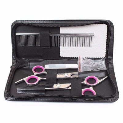 Professional Stainless Steel Pet Grooming Scissors Set - Pet Products