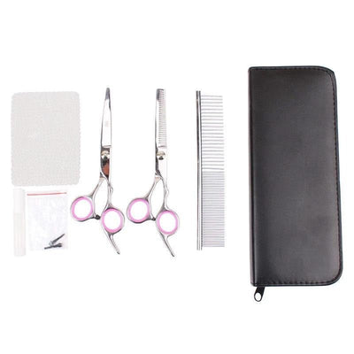 Professional Stainless Steel Pet Grooming Scissors Set - Pet Products