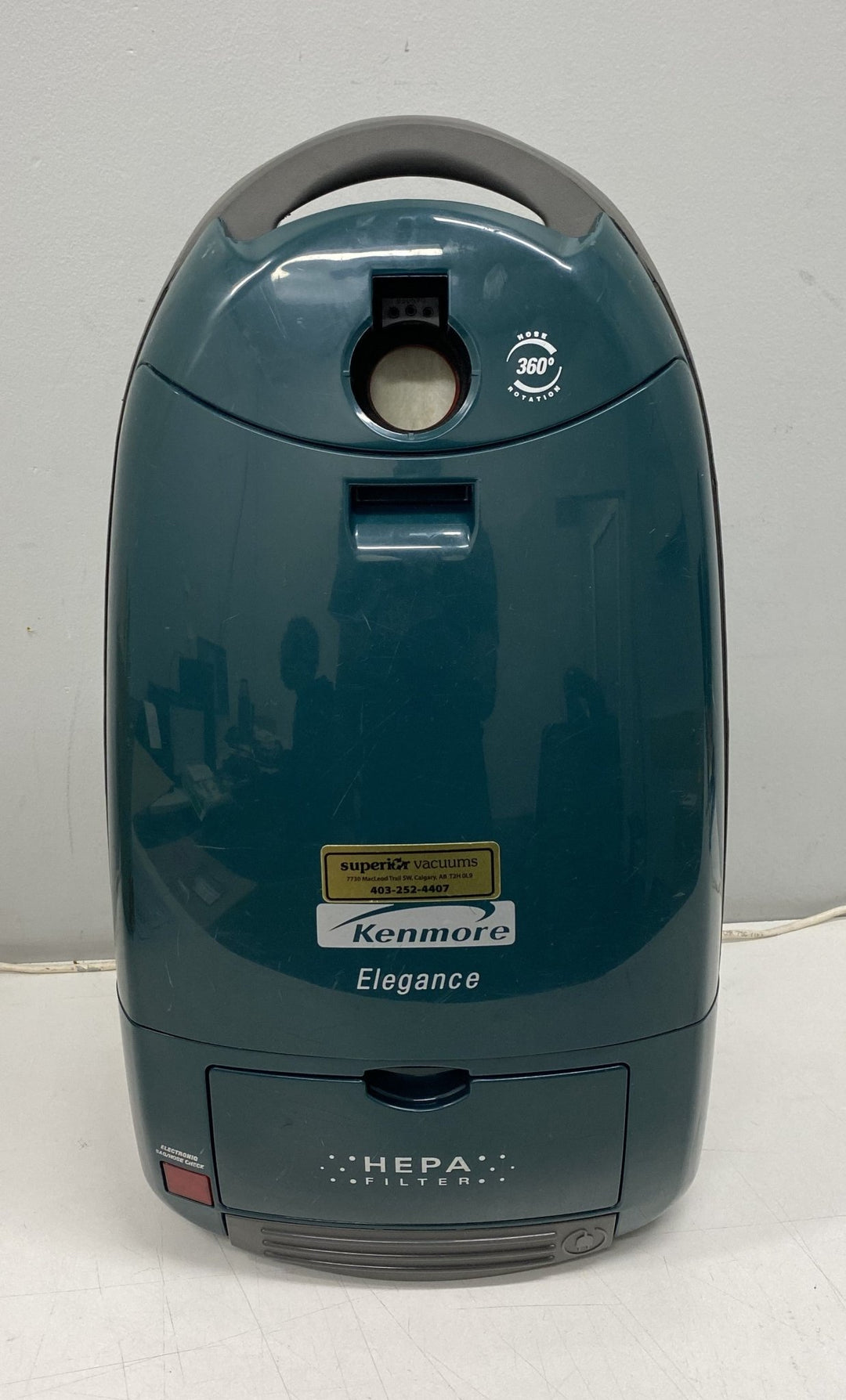 Refurbished Kenmore Elegance Bagged Canister Vacuum with HEPA Filtration