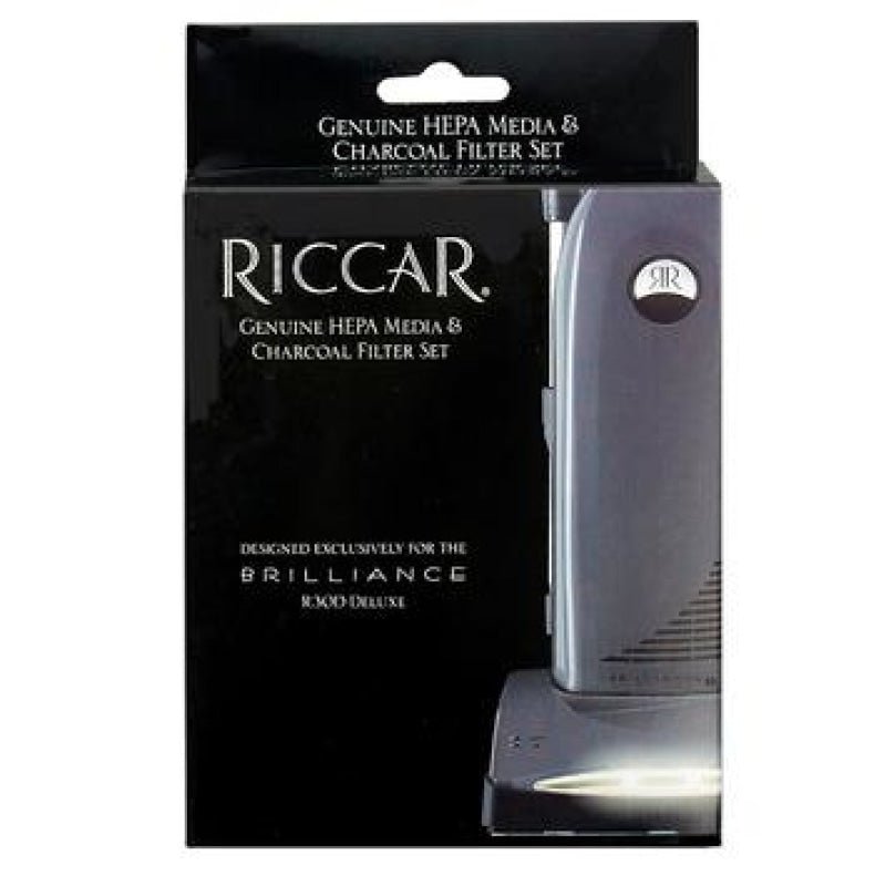 Riccar OEM Brilliance Exhaust Filter Set Pleated HEPA And Foam Charcoal - Vacuum Filters