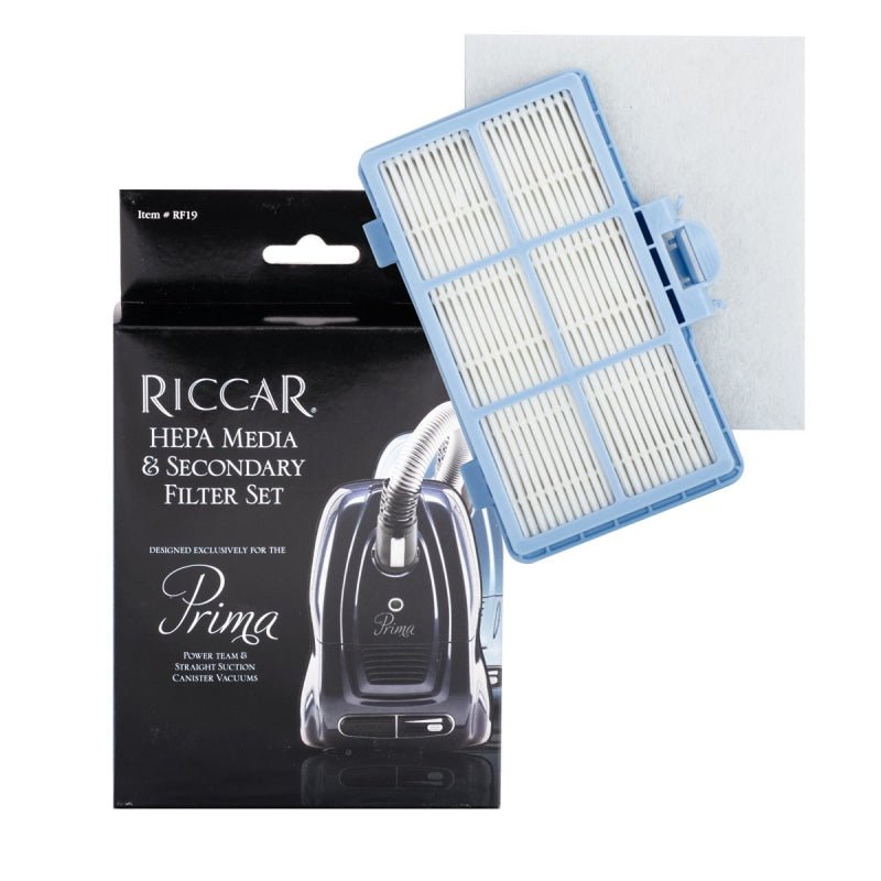 Riccar OEM HEPA Media Exhaust & Secondary Charcoal Filter - Vacuum Filters