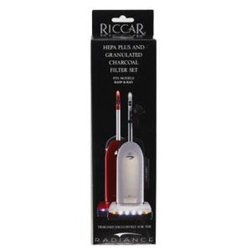 Riccar / Simplicity OEM HEPA Exhaust & Pre-Motor Granulated Charcoal Filter (With Holder) - Vacuum Filters