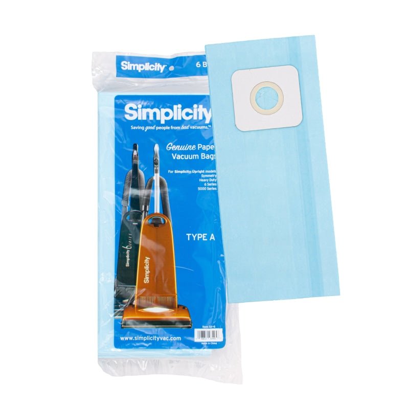 Riccar Simplicity Symmetry Vibrance Type-A Paper Bag 6-Pack OEM