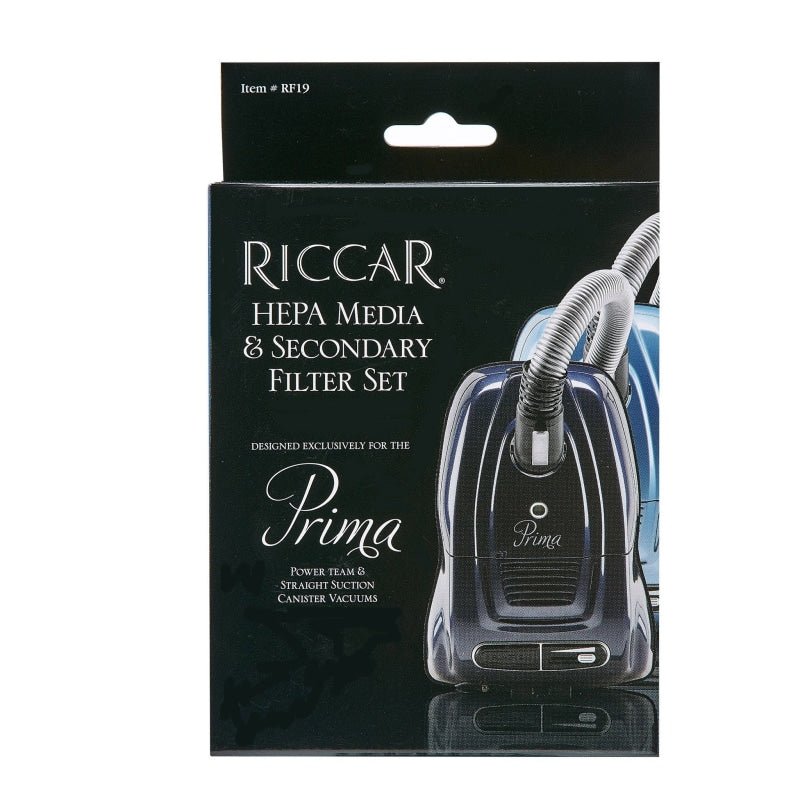 Riccar OEM HEPA Media Exhaust & Secondary Granulated Charcoal Filter - Vacuum Filters
