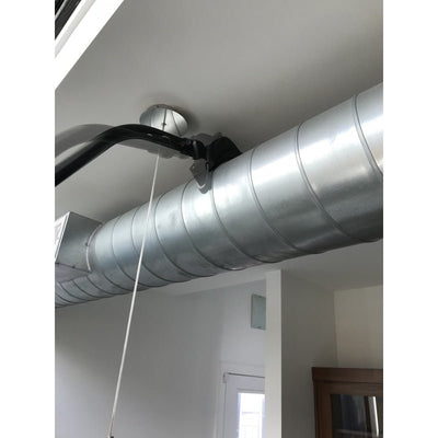 Round HVAC Ventilation Duct Cleaning Solution 12 Feet - Tools & Attachments