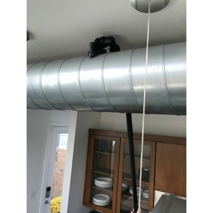 Round HVAC Ventilation Duct Cleaning Solution 12 Feet - Tools & Attachments