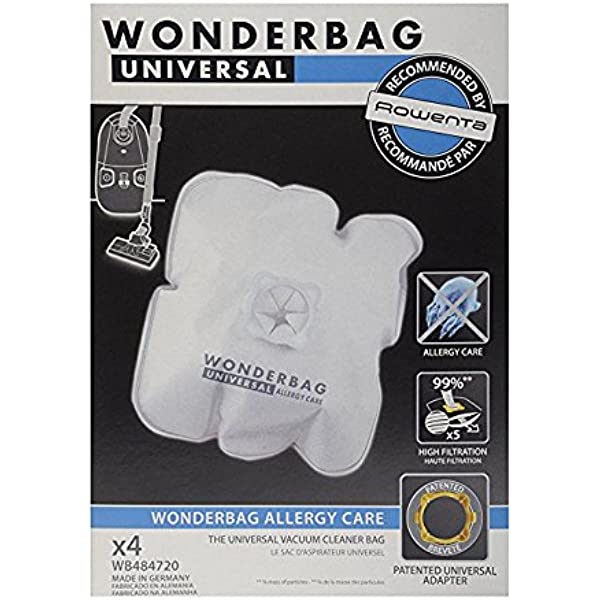 Rowenta Wonderbag Allergy Care Vacuum Bags 4 Pk