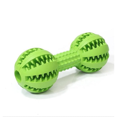 Rubber Dumbbell Bone Chew Toy - Large - Pet Products