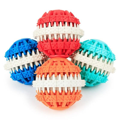 Rubber Gear Dog Dental Chew Ball Toy - Medium - Pet Products