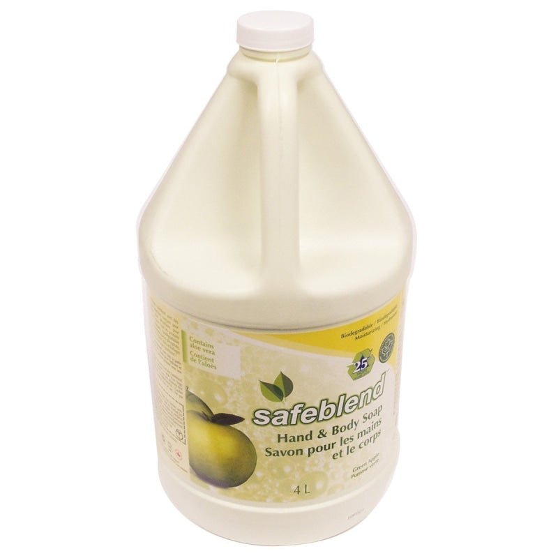Safeblend Hand and Body Soap Green Apple 1.06 gal (4L)