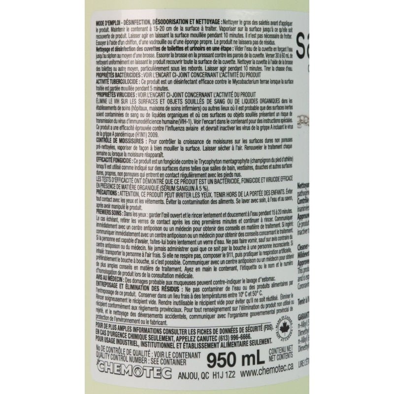Saniblend Cleaner/Deodorizer/Disinfectant Lemon Scent-950ml - Cleaning Products