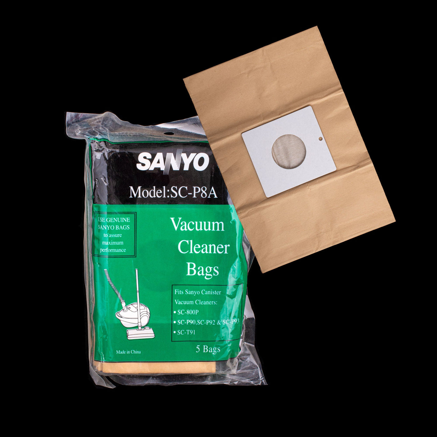 Sanyo SC-P8A Vacuum Cleaner Bags (5 Pack)