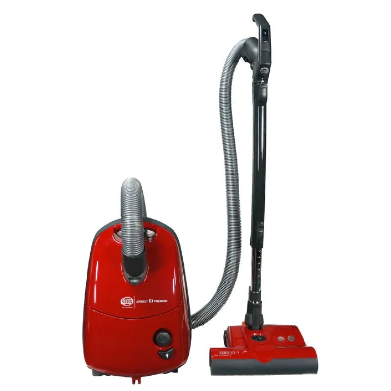 SEBO AIRBELT E3 Premium Canister Vacuum - Red - Canister Vacuums