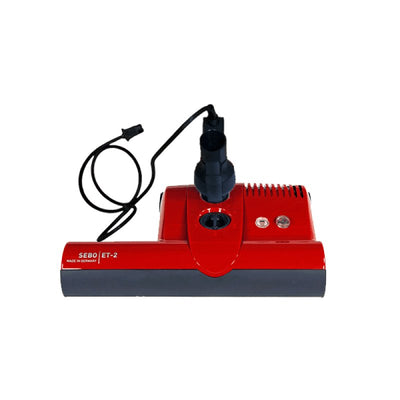 SEBO ET-2 Electric Power Head 15’ Wide Non-Integrated Cord Wand - Red / Without Wand - Electric Powerhead
