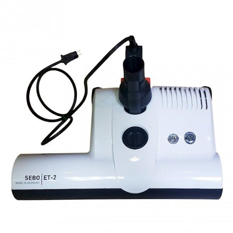 SEBO ET-2 Electric Power Head 15’ Wide Non-Integrated Cord Wand - White / Without Wand - Electric Powerhead