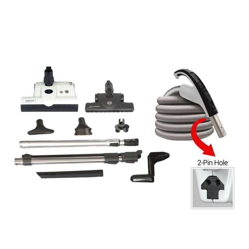 SEBO Premium Electric Power Head Kit (ET-1) - White / 35 - Central Vacuum Kit