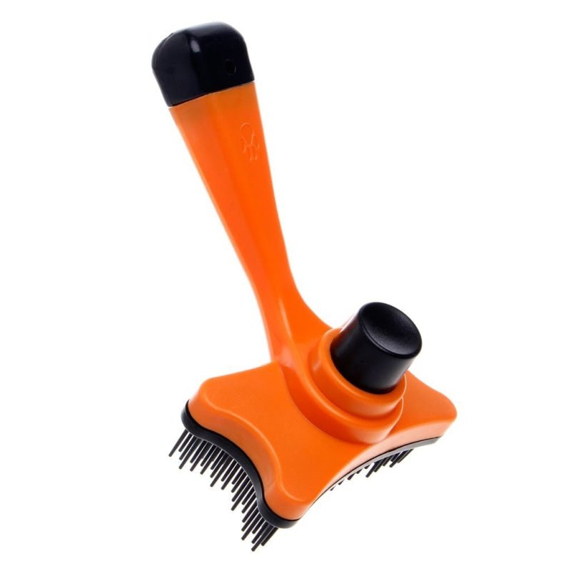 Self Cleaning Pet Brush - Orange - Pet Products