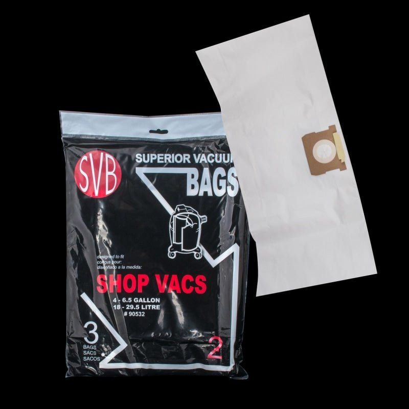 Shop-Vac Paper Bags 4-6.5 Gallons-3pk - Vacuum Bags