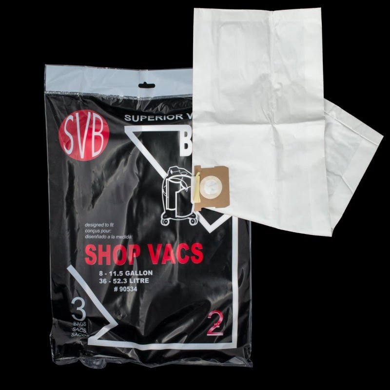 Shop-Vac Paper Bags For 8-11.5 Gallons Unit Style F-3PK - Vacuum Bags