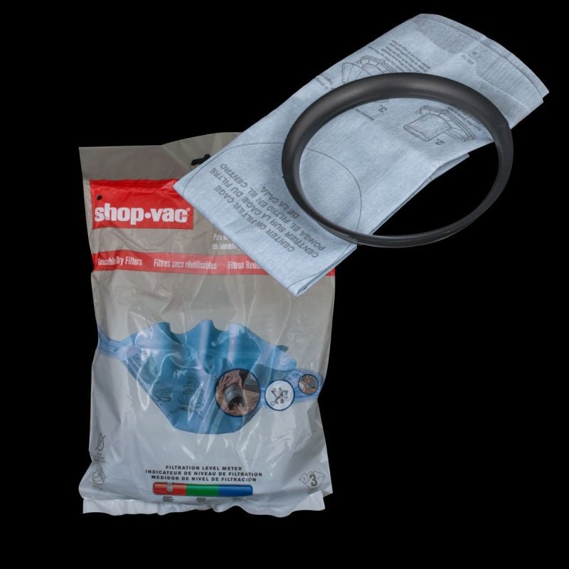Shopvac OEM Intake Filters With Reusable Ring - Type S - Vacuum Filters