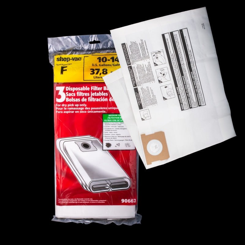 Shopvac OEM Paper Bag Type F - Vacuum Bags