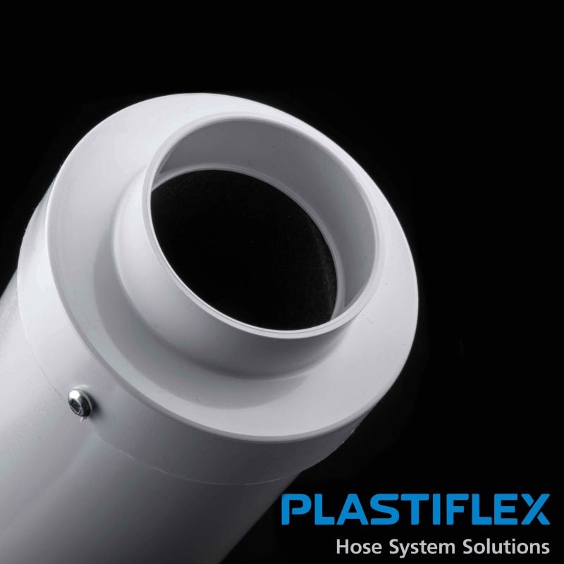 White Plastiflex Central Vacuum Muffler - Central Vacuum Parts