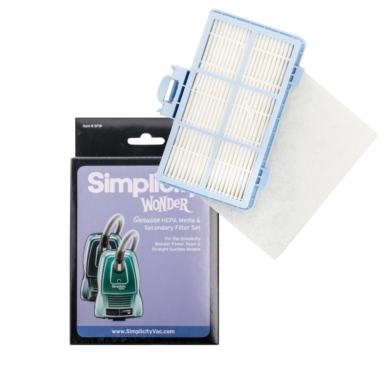 Simplicity OEM Hepa Media Exhaust & Secondary Charcoal Filter - Vacuum Filters