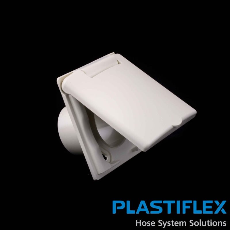 Plastiflex Central Vacuum Valve Full Door Designer Vex-S - Almond Bisque 3 X 3 - Central Vacuum Parts