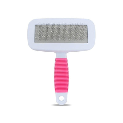 Small Non-Slip Handle Pin Pet Brush - Pink - Pet Products