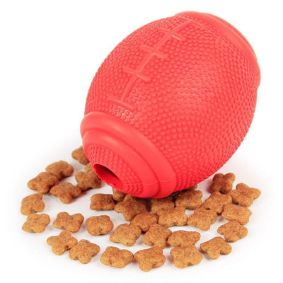 Soft IQ Treat Rugby Chew Toy - Small - Pet Products