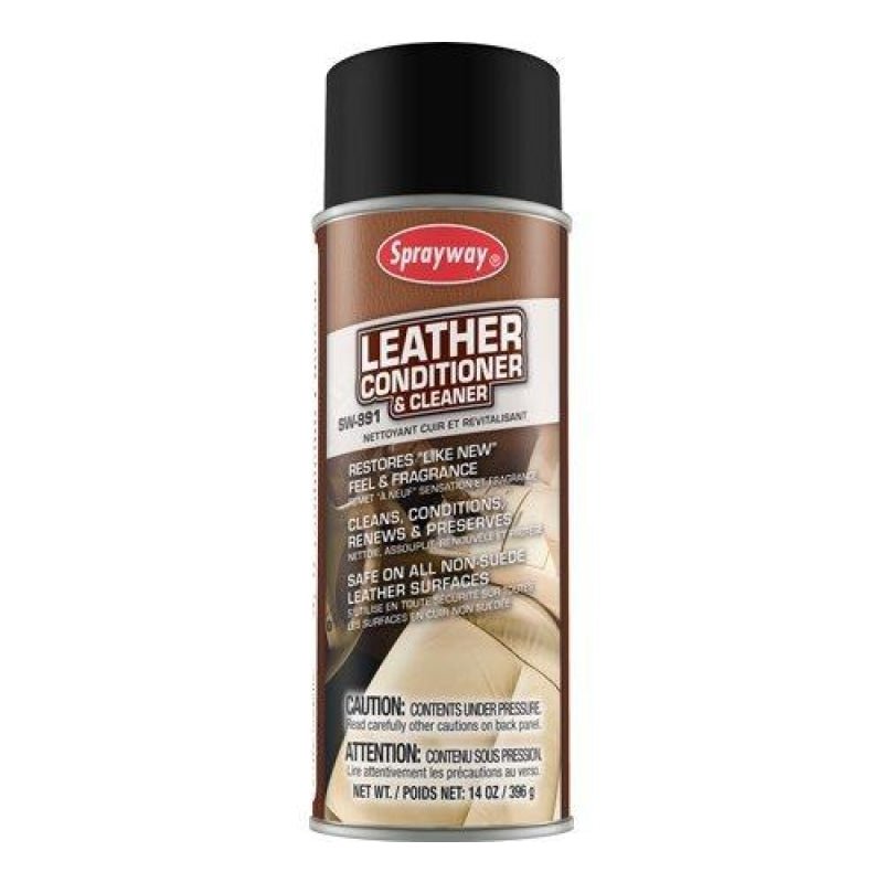 Sprayway® Leather Conditioner & Cleaner Spray- 14oz - Vehicle Detailing