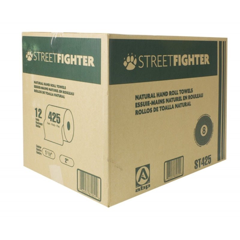 StreetFighter Paper Hand Towel Brown Roll of 425' Box of 12