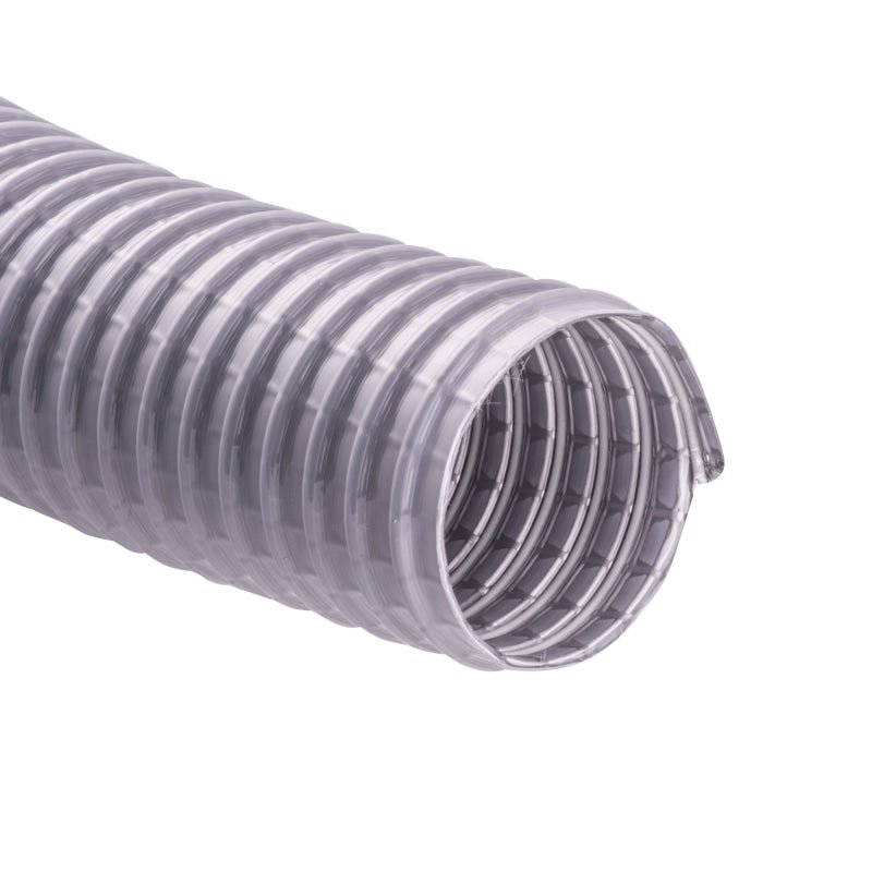 Supervacuflex Wire Reinforced Grey Hose - 50 X 2 - Central Vacuum Hoses