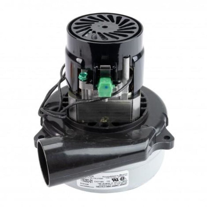 Tangential Vacuum Motor - 5.7" Dia 2 Fans 120V 8A 916W