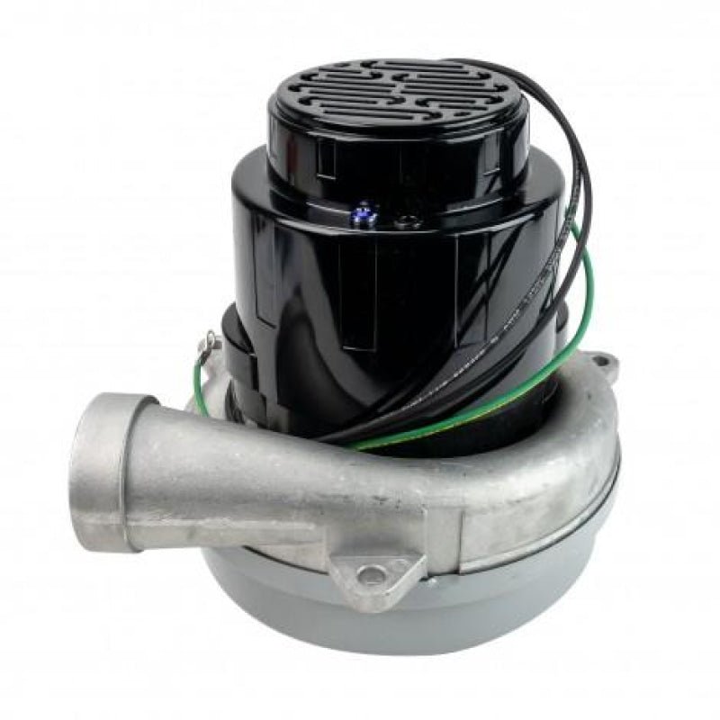 Tangential Vacuum Motor - 6.6" Dia 2 Fans 120V 700 Airwatts